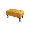 Podnóżek BRIGIDA Chesterfield musztardowy
