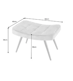 Podnóżek Scandinavia 60 cm niebieski
