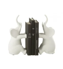 Podpora na książki Elephant set 2 biała