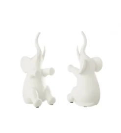 Podpora na książki Elephant set 2 biała