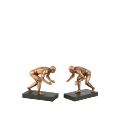 Podpora na książki Sportsman set 2 brązowy