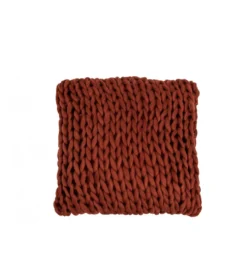 Poduszka Knitted  40 cm w odcieniach czerwonego