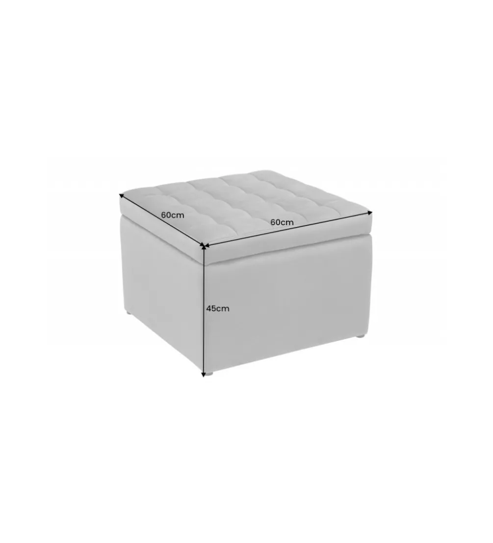 Pufa ALETTA 60 cm szara