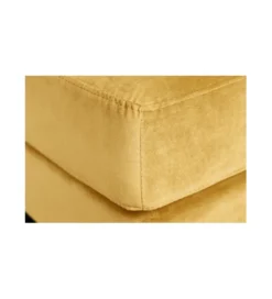 Pufa CANIS Velvet 80 cm musztardowo - źółta