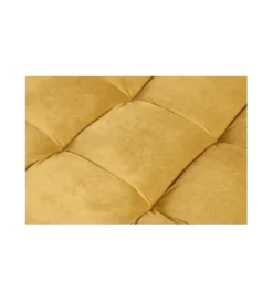 Pufa CANIS Velvet 80 cm musztardowo - źółta