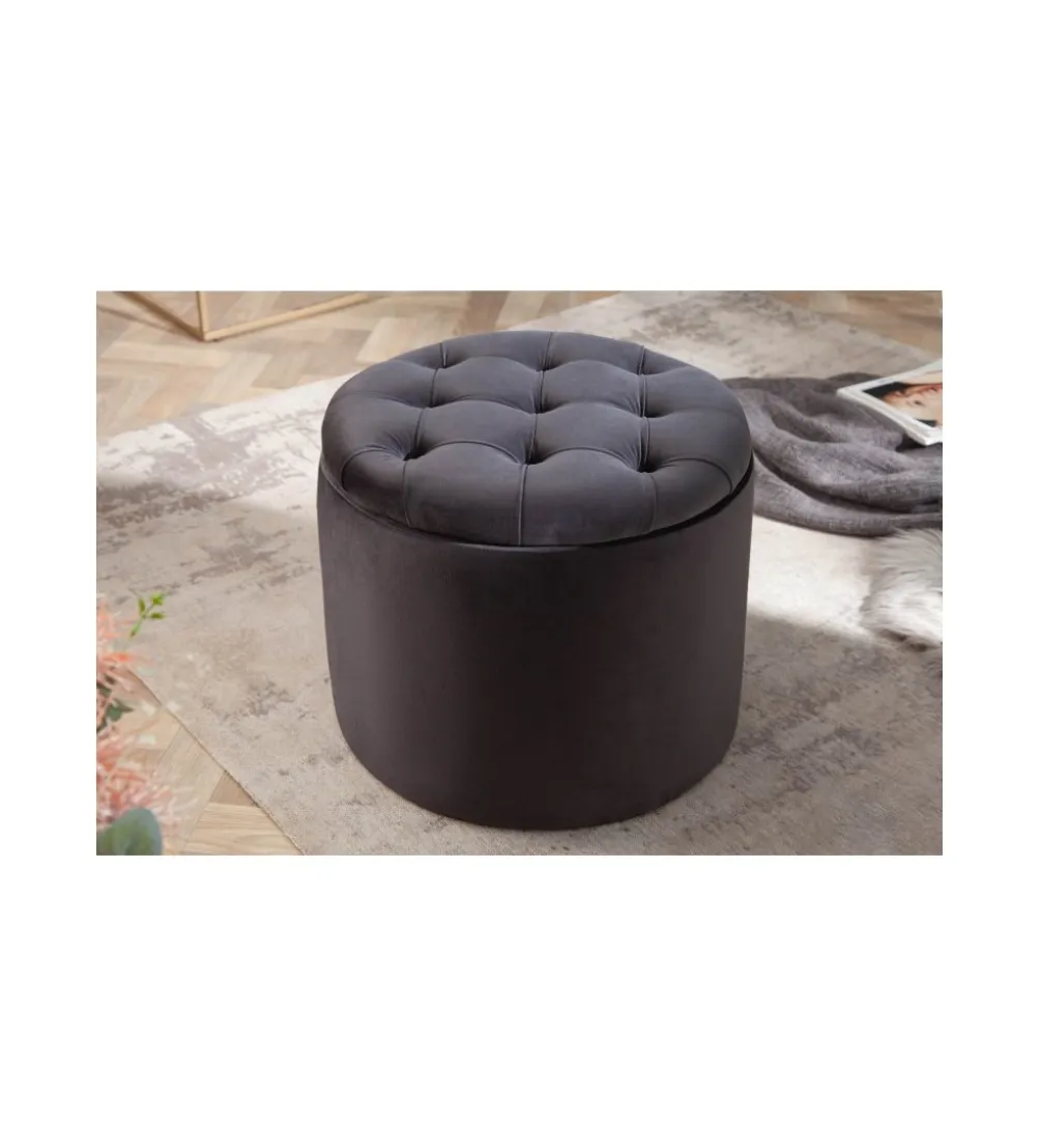 Pufa FABIO II 50 Cm czarna