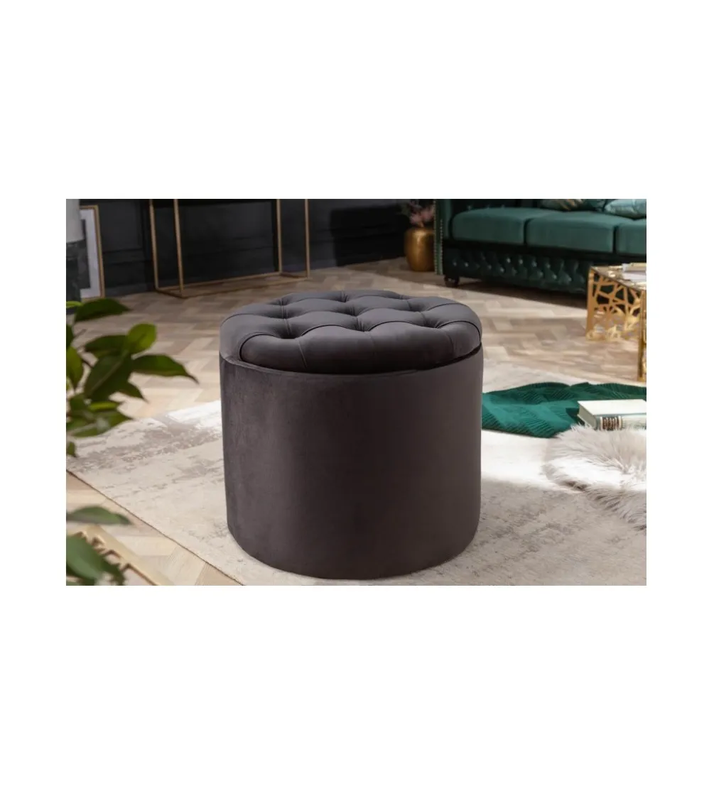 Pufa FABIO II 50 Cm czarna