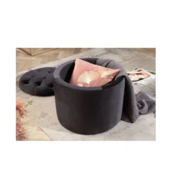Pufa FABIO II 50 Cm czarna