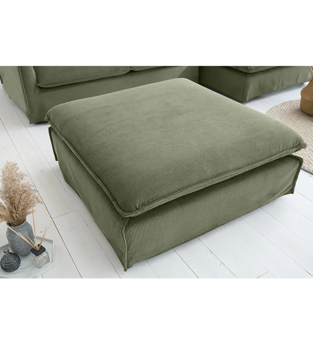 Pufa HEAVEN 100 cm cord zielona