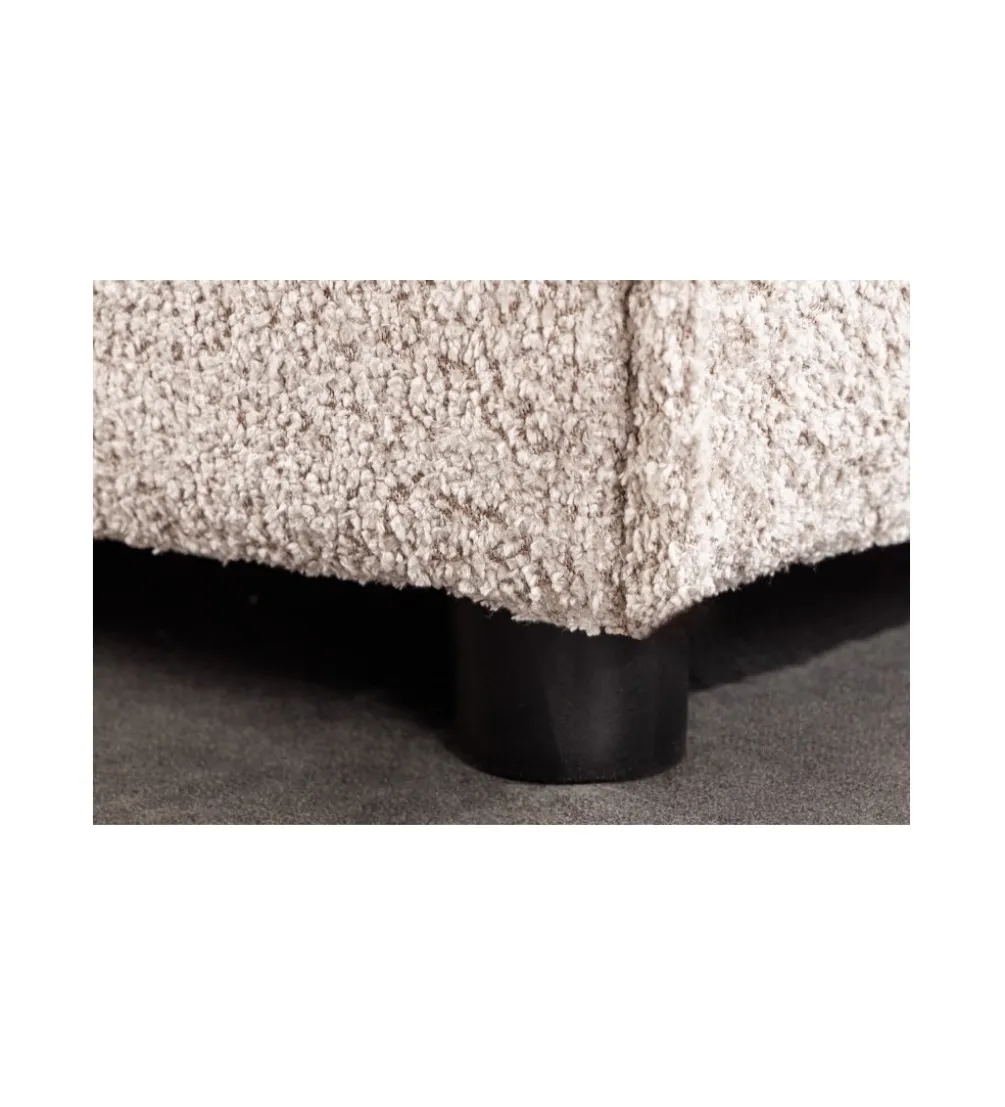 Pufa HEAVENLY Heaven 100 cm Bouclé beżowa