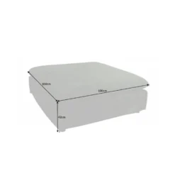 Pufa HEAVENLY Heaven 100 cm ciemnozielona