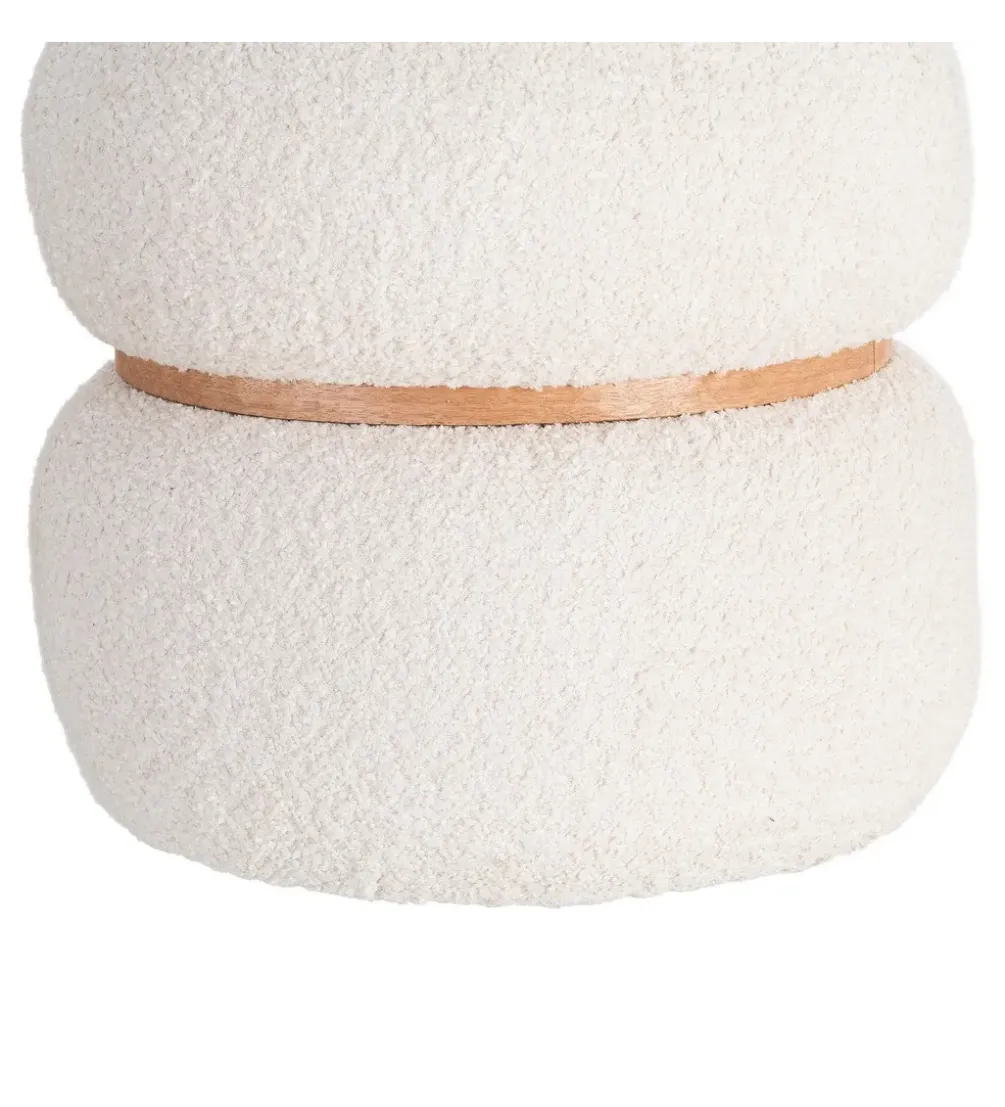 Pufa LEGANTO 45 cm kremowa
