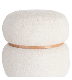 Pufa LEGANTO 45 cm kremowa