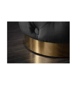 Pufa Modern Barock Chester czarna