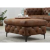 Pufa MODERN BAROCK 90 cm antyczny brąz