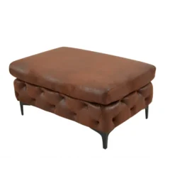 Pufa MODERN BAROCK 90 cm antyczny brąz