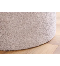 Pufa MODERN BAROCK STORAGE 50 cm bouclé kolor szampański