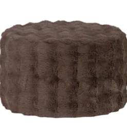 Pufa OLVEN 60 cm puchata brązowa