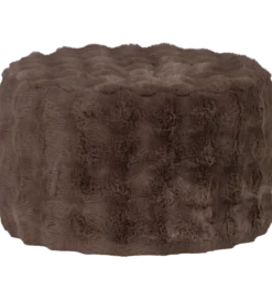 Pufa OLVEN 60 cm puchata brązowa