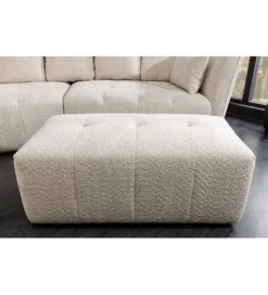 Pufa ROYAL 120 cm bouclé szampański beżowy