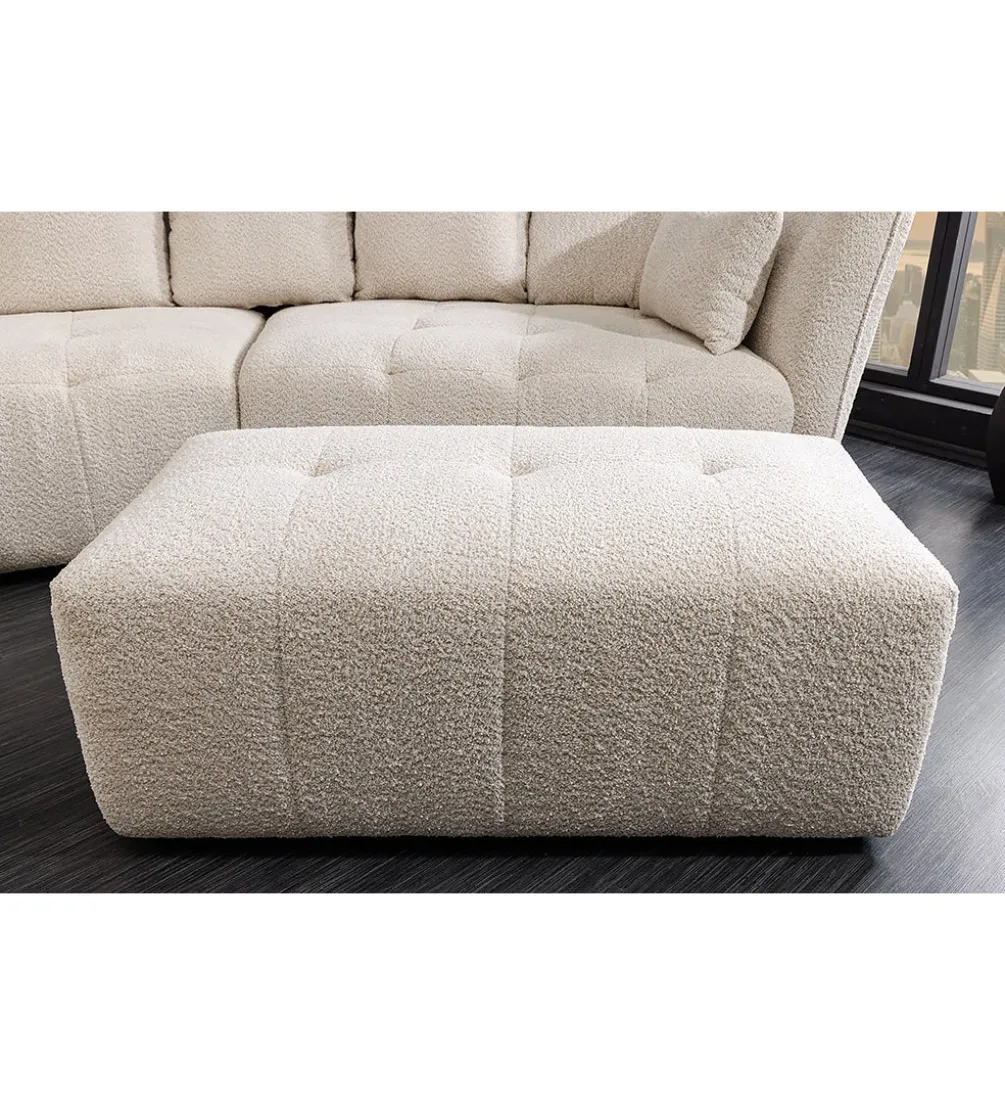 Pufa ROYAL 120 cm bouclé szampański beżowy