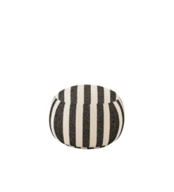 Pufa STRIPED 45 cm czaro biała