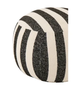 Pufa STRIPED 45 cm czaro biała