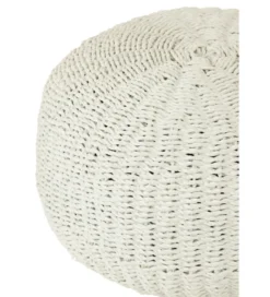 Pufa STRIPES 50 cm biała