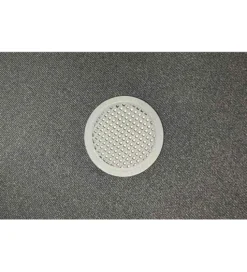 Pufa VOGUE 40 cm z schowkiem boucle biała