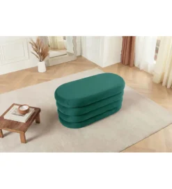 Pufa VOGUE 85 cm z schowkiem welwet zielony