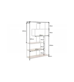 Regał ALPERA 114 cm w optyce dębu
