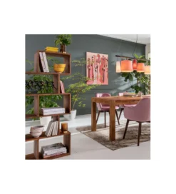 Regał AUTHENTICO ZICK ZACK 60 x 150 cm drewno mango