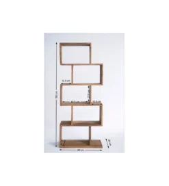 Regał AUTHENTICO ZICK ZACK 60 x 150 cm drewno mango
