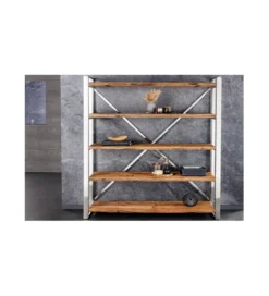 Regał Barracuda 141 cm drewno teak