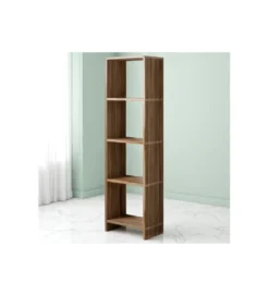 Regał BELLAMONTE 190 cm drewno teak naturalny