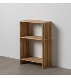 Regał BELLAMONTE 86 cm drewno teak naturalny