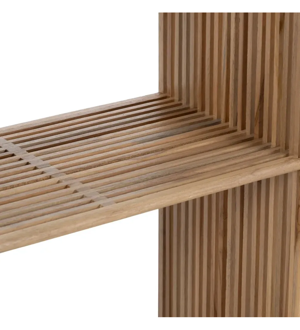 Regał BELLAMONTE 86 cm drewno teak naturalny