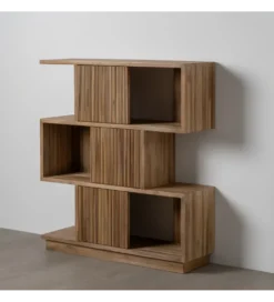 Regał BELLAMONTE 116 cm drewno teak naturalny