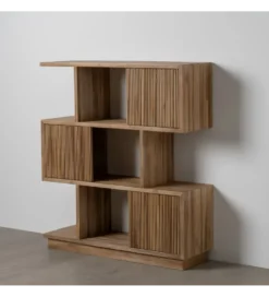 Regał BELLAMONTE 116 cm drewno teak naturalny