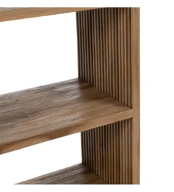 Regał BELLAMONTE 116 cm naturalny drewno teak