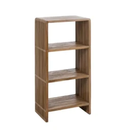 Regał BELLAMONTE 116 cm naturalny drewno teak