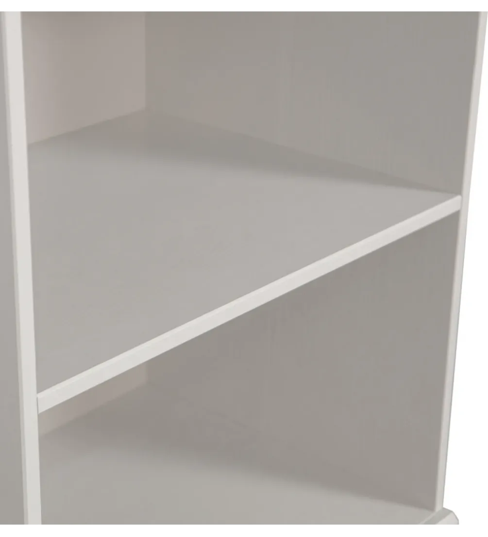 Regał BOLD 215 cm drewno sosny biały