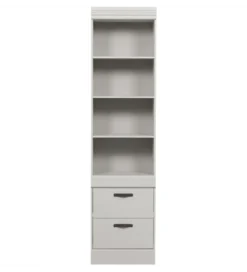 Regał BOLD 215 cm drewno sosny biały