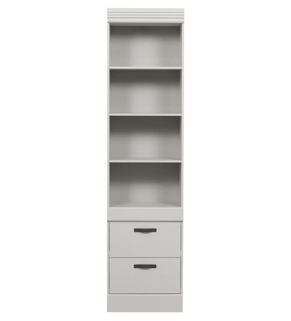 Regał BOLD 215 cm drewno sosny biały