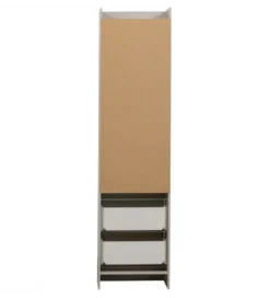 Regał BOLD 215 cm drewno sosny biały