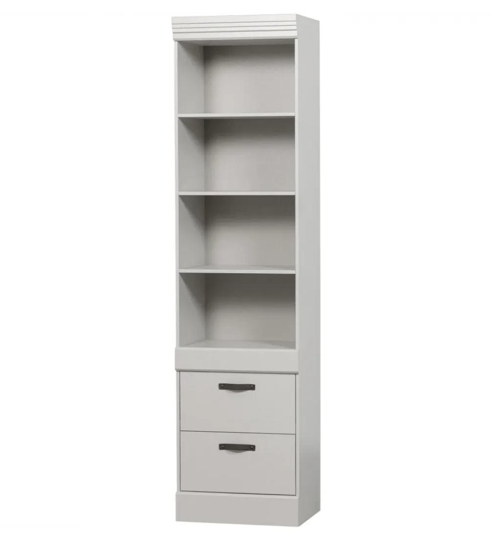 Regał BOLD 215 cm drewno sosny biały