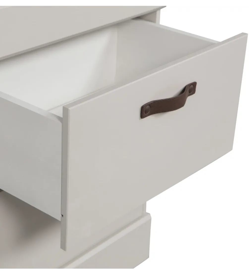 Regał BOLD 215 cm drewno sosny biały