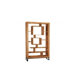 Regał Cube 88 cm drewno akacja honey