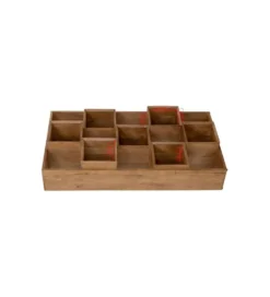 Regał CUBES BALANCE 103 x 192 cm drewno mango