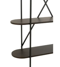 Regał DOMERESU 120 cm ciemny brązowy